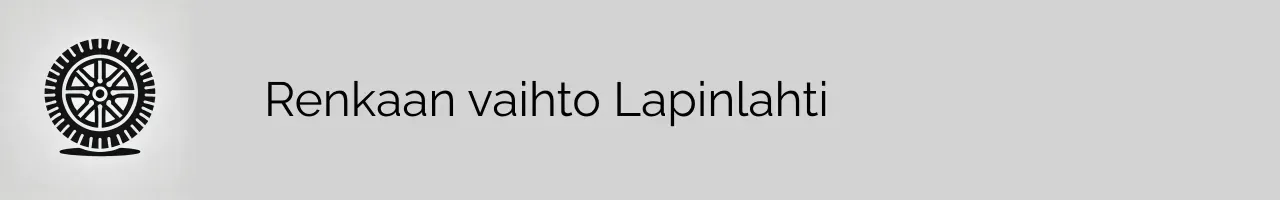 Renkaan vaihto Lapinlahti